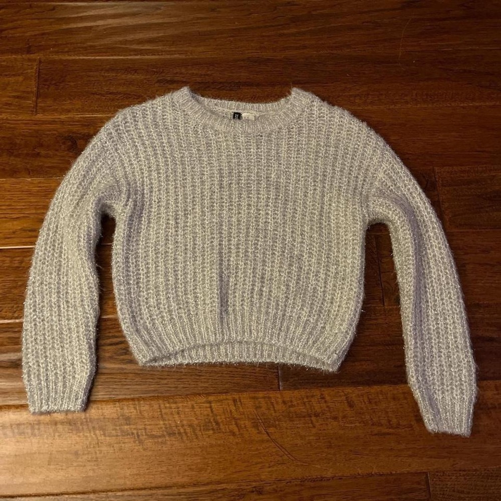 Woman's grey sweater DIVIDED H&M XS  Metallised fibre